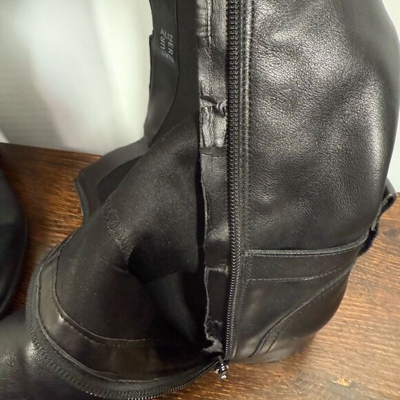 Naturalizer Rena black tall leather riding boot size 7M - Picture 12 of 16